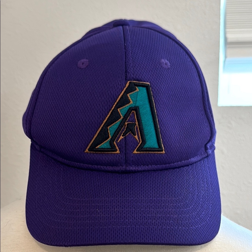 Vtg 90’s Purple and Green Arizona Diamondbacks Hat with Logo